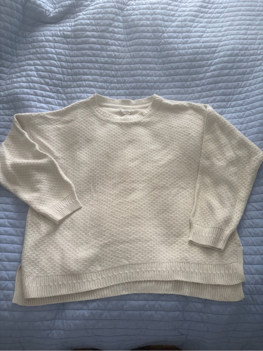 Fat face Cream 100% cotton Knit Sweater - Women XL